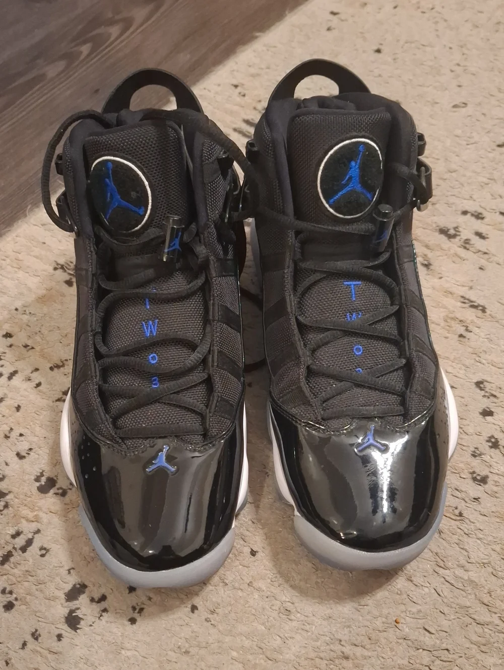 Jordan 6 Rings Space Jam Black Blue Size 9.5